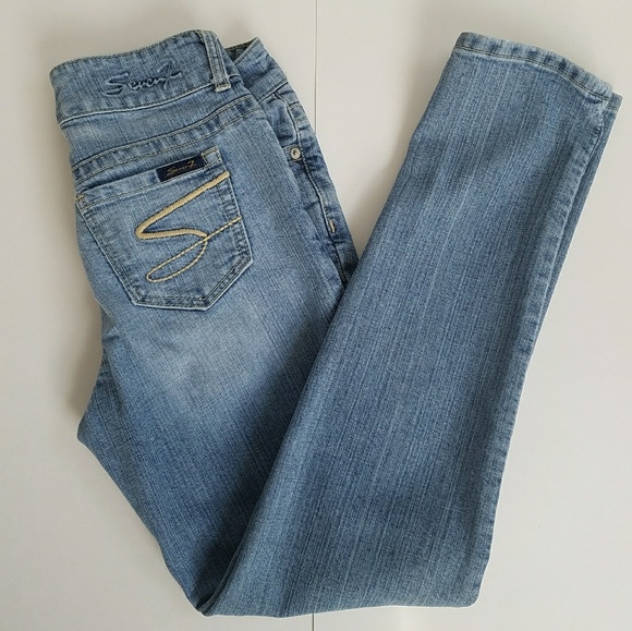 Seven7 Denim - Seven 7 Premium Denim Slim Straight Blue